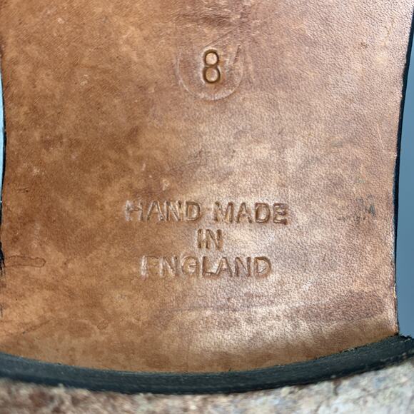 CUSTOM MADE Size 8 Black Embroidery Velvet Slippers Loafers - Picture 9 of 9